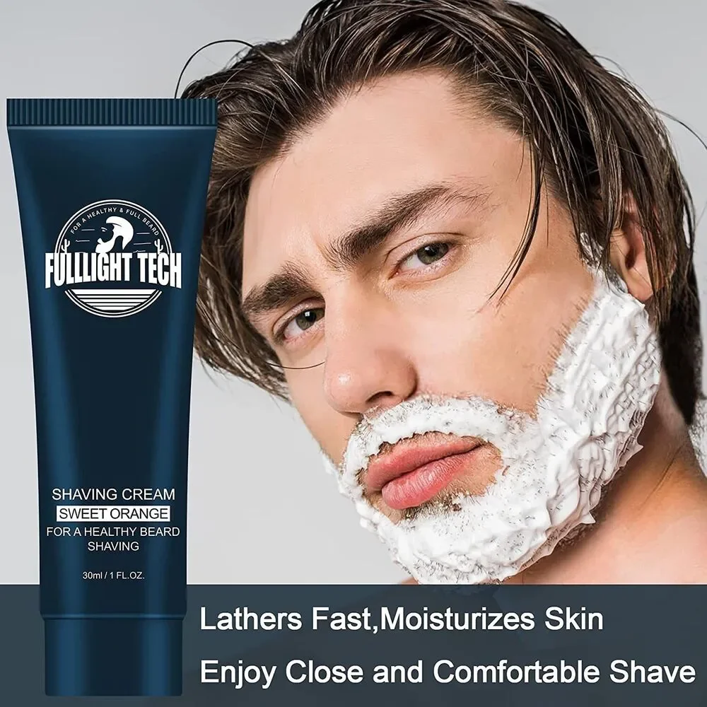 Safety Razor Set for Men w/Razor Stand, Razor Refills, Shaving Cream, Hanger